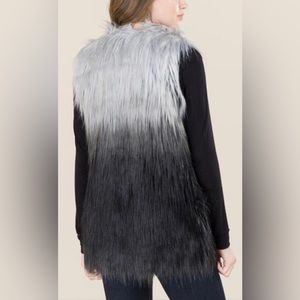 Noemi ombré faux fur vest